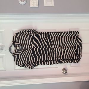 H&M Zebra shift dress